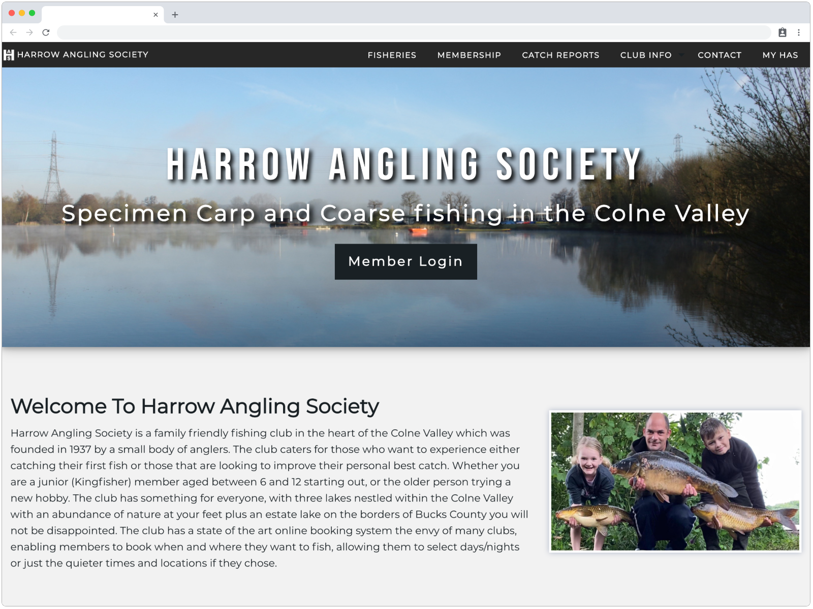 harrow angling society portfolio